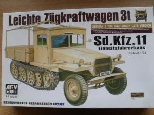 AFV CLUB 1/35 35047 Sd.Kfz 11 LATE VERSION WOODEN CAB